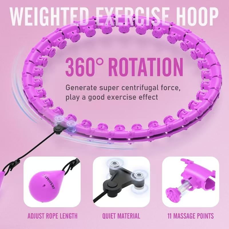 JKSHMYT HOT Infinity Fit Hoop plus Size, 30 Detachable Links, Exercise Hoop for Women and Beginners