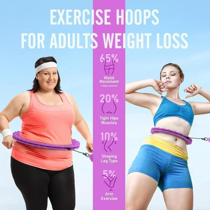JKSHMYT HOT Infinity Fit Hoop plus Size, 30 Detachable Links, Exercise Hoop for Women and Beginners
