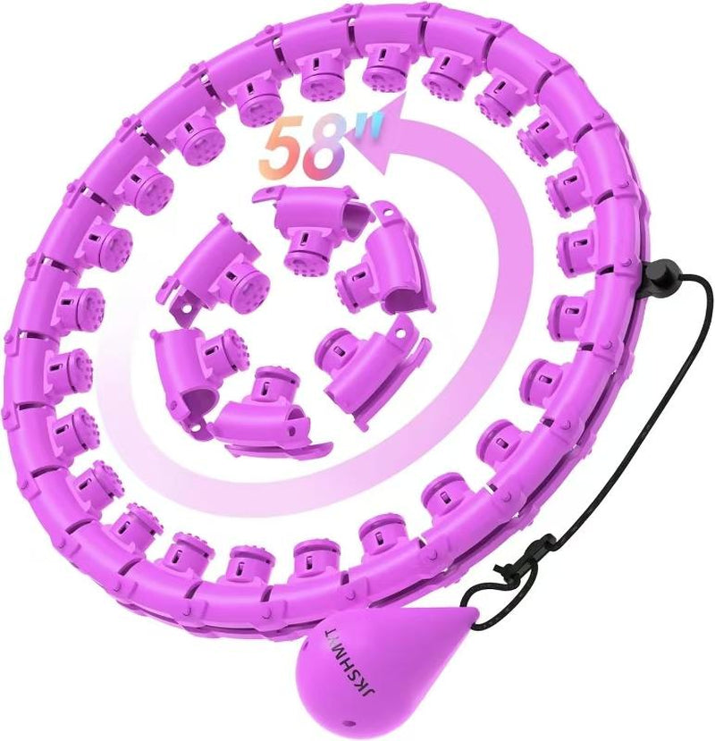 JKSHMYT HOT Infinity Fit Hoop plus Size, 30 Detachable Links, Exercise Hoop for Women and Beginners
